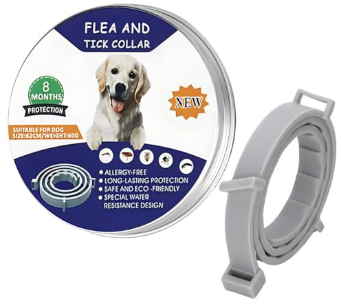 Mr.Twinklelight Collar Antipulgas,Tamaño Ajustable Collar Antiparasitos para Perro, Impermeable-Repelente,contra Pulgas Garrapatas y Mosquitos para Perros y Gatos