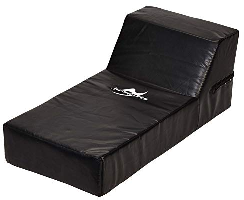 Ju-Sports Schlagpolster Kampfsport Hook groß I Pratze aus Kunstleder mit Höcker für Knietechniken I Ideal zum Trainieren von Kicks im Taekwondo, Kickboxen I 3 Schlaufen I 75 x 36 x 12cm