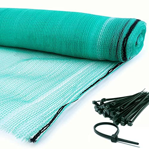Elixir Gardens 40% UV Greenhouse Sun Shade Netting | Privacy & Fence Screening & Scaffold Debris & WindBreak Mesh Cover for Balcony, Patio & Terrace | 1m, 2m, 3m Widths | 1m to 50m Lengths | 3m x 30m