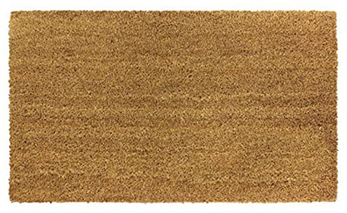 LSC Coir Door Mat Non Slip Heavy Duty Welcome Doormat For Entrance Indoor & Outdoor Rug For Garden and Patio (Pack of 1, Size 70 x 40 cm)