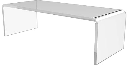 Alzate per espositori in Fogli acrilici, rettangolari, Trasparenti, per espositori da Tavolo, per Figure, alzate per Cupcake, Supporto, Decorazione e organizzatore, 25 x 15 x 5 cm