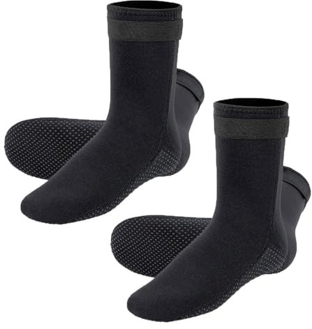 XFSRG Neoprenschuhe Wasserdicht Neoprensocken Anti-Rutsch Tauchsocken für Wassersport und Strandsocken für Schwimmen Tauchen Surfen