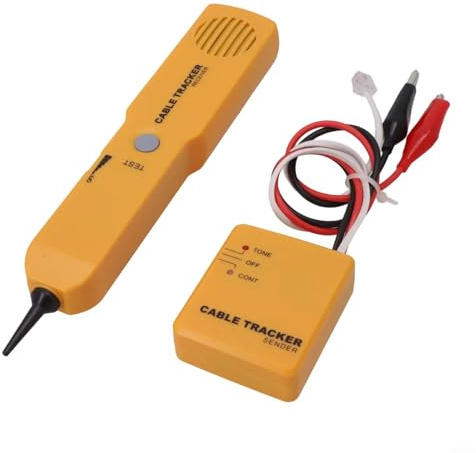 Eawfgtuw Network Cable Tester RJ11 Wire Tracer Kit With Carrying Pouch Tone Generator Receiver For Cable Testing Troubleshooting Finding Wires Open Circuit Detection Electrical Maintenance