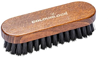 COLOURLOCK Textil- und Lederbürste klein in braun für die schonende Reinigung von Glattleder, Rauleder, Kunstleder und Textilien