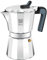 BRA Deluxe Cafetera italiana, Aluminio, Plata, 12 tazas