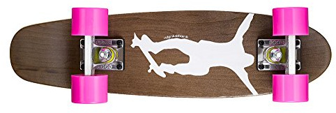 Ridge Skateboards Maple Mini Dark Dye - Longboard, Color Rosa, Talla 22-Inch