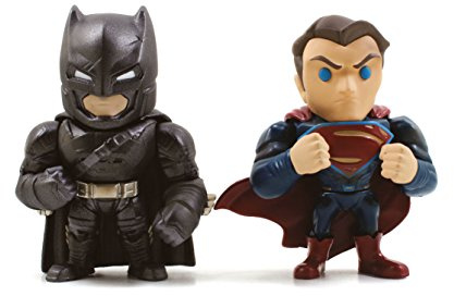 DC 97394 10 cm Batman Vs Superman Superman och Armor Batman filmfigur (2 stycken)