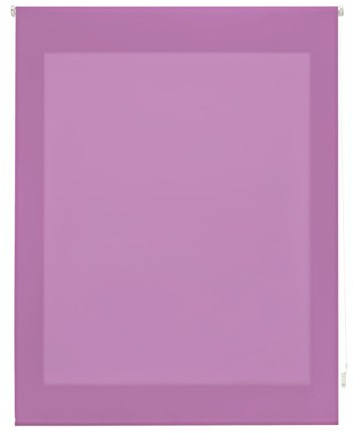 Uniestor Liso Estor enrollable translúcido - Morado, 140 x 175 cm (Ancho por Alto). Tamaño de la Tela 137 x 170 cm. Estores para ventanas