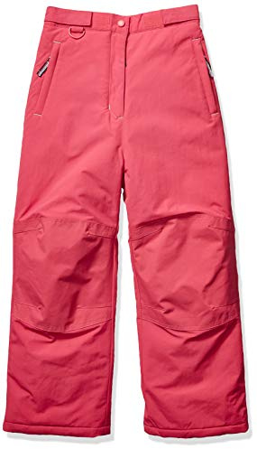 Amazon Essentials Pantalones de esquí y nieve resistentes al agua para niñas, color rojo frambuesa, talla L