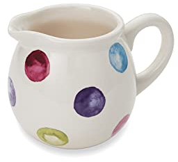 Cooksmart British Designed Milk Jug | Ceramic Milk Jug for Milk Or Creamer | Milk Jugs for All Type of Kitchens - Spotty Dotty