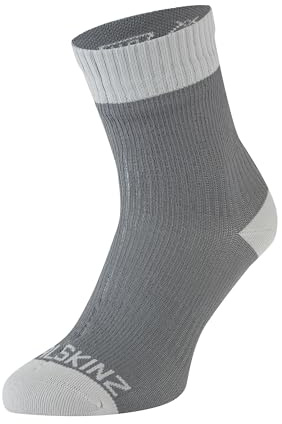 SEALSKINZ Unisex Wasserdichte Socken – Knöchellang, für warme Temperaturen geeignet, Grau, XL