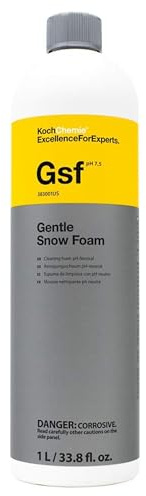 KOCHCHEMIE Gentle Snow Foam - pH Neutral Pre-Cleaning; Works With Foam Cannons & Sprayers; Manual Washing Shampoo; Safe on Existing Wax & Sealed Surfaces; Unique Cherry Fragrance (1 Liter)