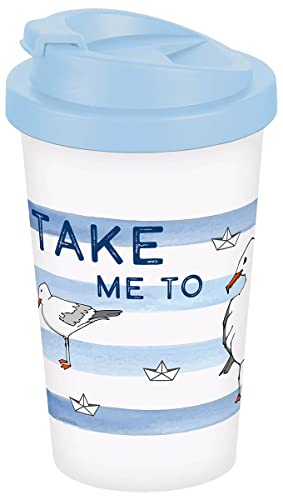 infinite by GEDA LABELS (INFKH) Coffee to go Becher Take me to the ocean 400ml, Bunt