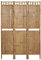 vidaXL Raumteiler 3-TLG. Faltbar Trennwand Stellwand Paravent Spanische Wand Sichtschutz Umkleide Faltwand Raumtrenner Bambus 120x180cm