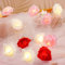 OSDUE Rose Fairy String Lights, 20 PCS LED Rose Fairy Light Battery Powered Bedroom Lights for Valentine's Day Wedding Outdoor Girls Bedroom Mother's Day Birthday Party Decorations,Pink+Red+White