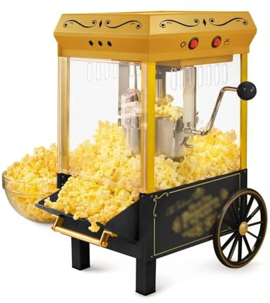 WANGHAI-666 Máquina para Hacer Palomitas de maíz Máquina de Hacer Palomitas de maíz con hervidor de Agua de 2,5 onzas, Color Negro, automática Máquina para Hacer Palomitas de maíz