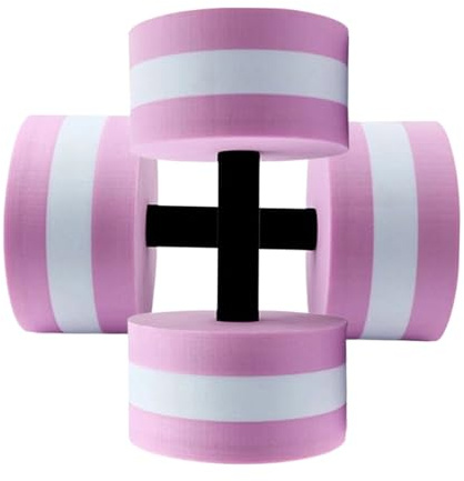 Dumbells Lot de 2 haltères d'aérobic pour piscine - Haltères à eau pour exercices de piscine - 2 équipements d'entraînement d'eau en mousse haute densité pour hommes et femmes à la maison, à la salle