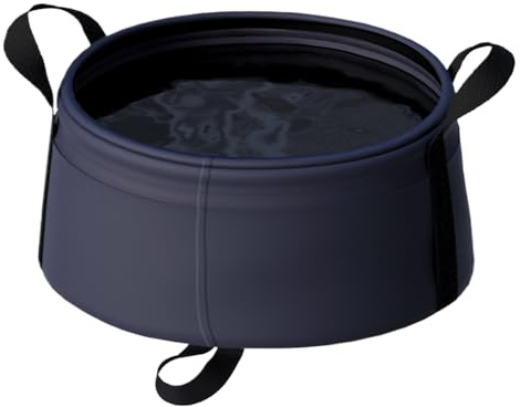 Wisylizv vikbar camping tvättkorg – tyg handfat | Lätt resa vandring picknick fiske foot blötläggning badkar | Outdoor Water Container for Kitchen Dishwashing Bathing Car Travel