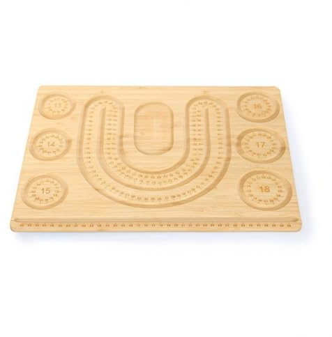 Gralara Plateau Perles avec Rainures Lisse Plateau à Perles Multifonctionnel Planche à Bijoux pour Loisirs Créatifs, Grand Plateau De Collier