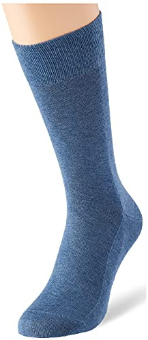 FALKE Herren Socken Family, Baumwolle, 1 Paar, Blau (Light Denim 6660), 43-46 (UK 8.5-11 Ι US 9.5-12)