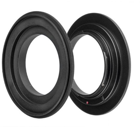 ayex Retroadapter Kompatibel mit Nikon 58mm Reversering Makroadapter zum umgekehrten Anschrauben eines Objektivs Umkehrring