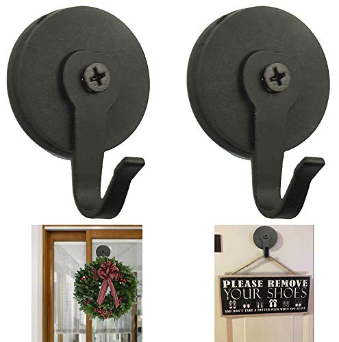 Lot de 2 supports magnétiques pour couronne en plaçant un aimant de chaque côté du verre à panneau unique ou il peut également être utilisé séparément sur une porte en métal/acier
