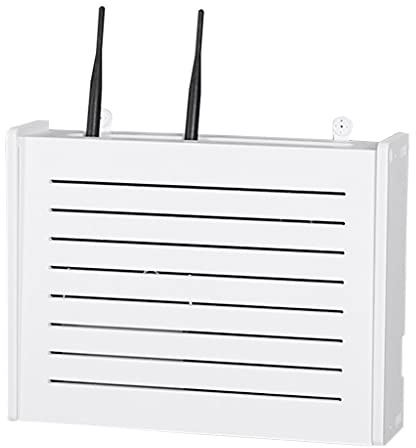 NOYHHAV scatola di immagazzinaggio Router Wireless creativo Parete Decorativa WiFi Rack Bianco