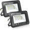 Faretti a LED per esterni Potenti luci a LED per esterni IP65, giardino, patio, parco, garage,2 Pezzi (3000K, 10W)