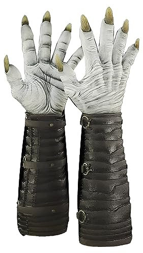 RUIXIA Gants de Diable Adulte pour Halloween Gants Monstre Horrible Moufle d'Horreur pour Déguisement Halloween Cosplay Carnaval