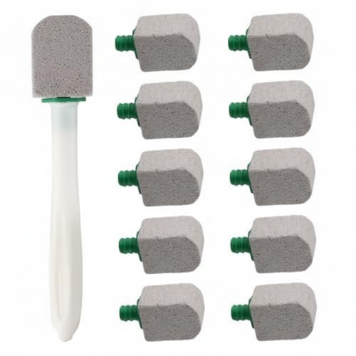 Cleaning Pumice Stone Set, Pumice Toilet Bowl Ring Remover, Toilet Scouring Stick to Remove Brown Stains from Toilet