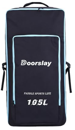 doorslay 105/125L Inflatable Paddleboard Bag Board Bag Surfboard Backpack Stand Up Board Wide Shoulder Backpack with Ergonomic Support for Comfortable Carrying (105)