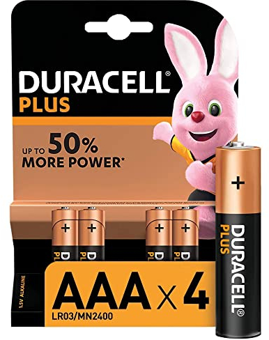 Duracell - Batterie AAA, confezione da 4