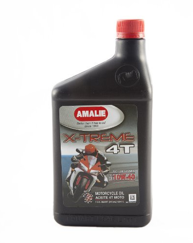 Amalie (72676-56) X-treme 10W-40 4T Motorcycle Oil - 1 Quart Bottle