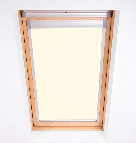 Bloc Skylight Rollo 4 (66/118) für Fakro Dachfenster Blockout, cremefarben