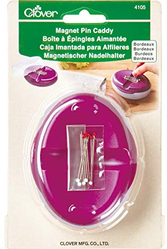 CLOVER Magnet Pin Caddy, Bordeaux, 4 Height x 31 Length x 1.4 Width