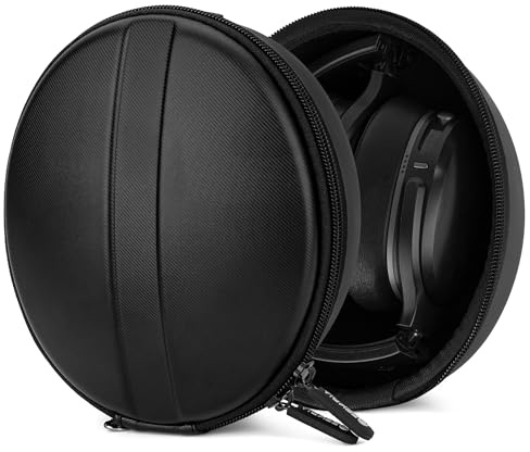 Geekria Shield Headphones Case Compatible with Skullcandy Crusher ANC/Evo/360, Hesh 3, Venue, Replacement Hard Shell Travel Carrying Bag with Cable Storage (Black)