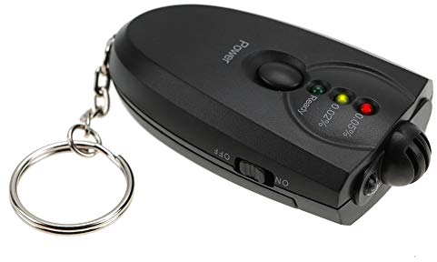 Sonew Schlüsselanhänger Alkoholtester, Mini Breath Tester mit LED Licht Professioneller Alkoholmessgerät Alkohol Tester für Privaten zu Hause