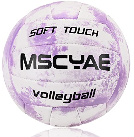 MSCYAE Volleyball Official Size 5,Soft Indoor Outdoor Volleyballs - Sports Training Game Play Ball for Beginner Boy and Girls, Teenager, Adult (Best Gift)