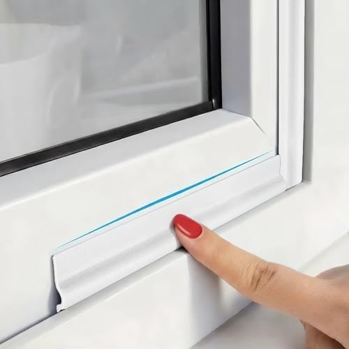 Selbstklebendes Dichtungsband Selbstklebend 6m Weiß – Zugluftstopper Fenster Für Spalten 2–7,5mm, Wind- Und Wasserdicht, Schallschutz, Fensterdichtung Selbstklebend Für Holz- Und Kunststofffenster