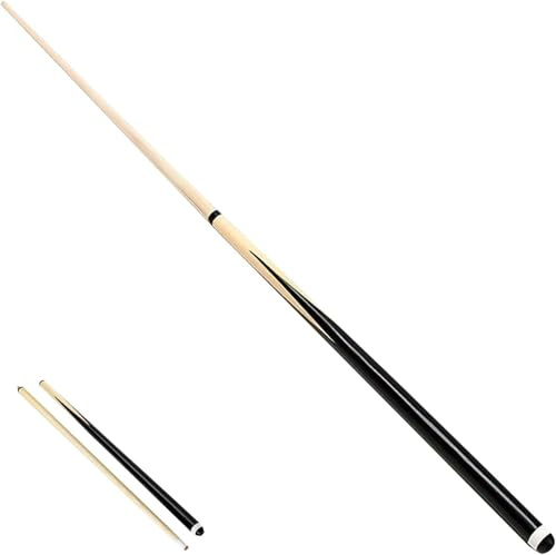 HOBBYTECH Queue de Billard 122 cm en Bois dévissable en Deux Parties - Bâton de Queue de Billard pour Jeu de Table