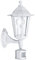 EGLO Außen-Wandlampe Laterna 5, 1 flammige Außenleuchte inkl. Bewegungsmelder, Sensor-Wandleuchte aus Aluguss und Glas, Farbe: Weiß, Fassung: E27, IP44