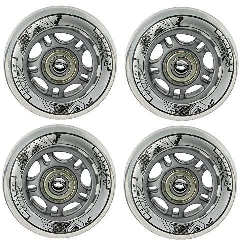 Inliner Rollen, für Freizeit-Skating PU 70mm/82A 4 St. + Lager ABEC7 8 St. Nils