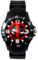 TAPORT Quarzuhr mit schwarzem Silikonband für Action-Film-Fans, Schwarz , Armband
