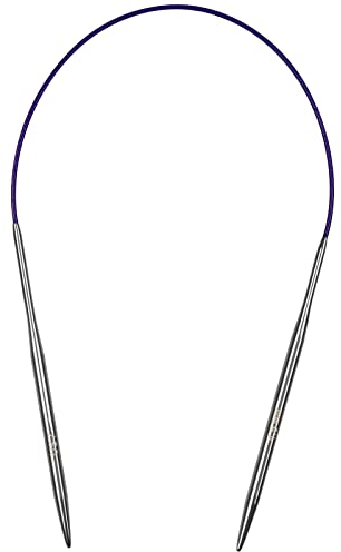 Coopay Rundstricknadeln 40 cm, 4,5 mm Stricknadeln Rundstricknadel Edelstahl Rundstricknadeln mit Flexibel Kabel, Robust Rund Stricknadeln für Socken Pullover Ärmel, Kragen & Klein Projekte