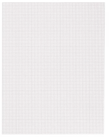 Vaessen Creative Lot de 10 toiles en plastique, feuilles de maille flexible pour travaux manuels, broderie et point de croix, dimensions 26 x 34 cm, blanc