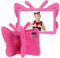 Tading for Lenovo Tab M10 Plus 3rd Gen Case Kids, Cute Butterfly Kid Proof EVA Foam Protective Stand Cover for Lenovo Tab M10 Plus (3rd Gen) 10.6 Inch (TB-125FU TB-128FU TB-128XU) 2022 - Magenta