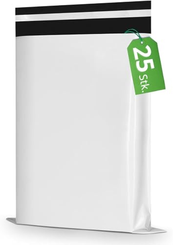 RAGO® Juego de 25 piezas Bolsas envio Vinted 26x35 cm I Sobres Envios I Bolsas para envios de ropa vinted I Embalaje para envíos I Bolsas de envio paquetes vinted