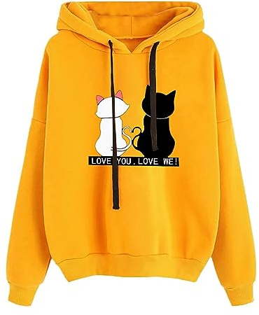 Uwdiohq Sudadera Mujer Bonita Roja y Blanca - Sudaderas Manta - Smiley Casacos E Sobretudos - Ofertas Flash del Día - Suéter