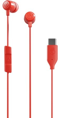 Skullcandy Jib USB-C Wired Earbuds with Noise Isolating Fit, In-Line Microphone Call and Track Control for iPhone Android, Ear Gel Sizes Included for Custom Fit - Plasma