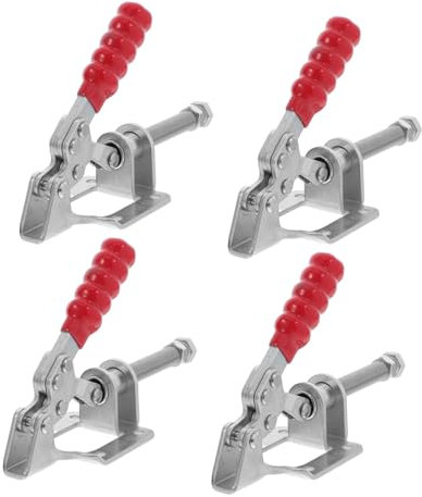 TOBBOMEY 4 Piezas De Abrazadera De Codo, Abrazadera Recta, Abrazaderas De Palanca, Abrazadera De Sujeción, Abrazaderas Horizontales De Liberación Rápida, Accesorio De Sujeción Horizontal,